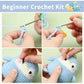 Buy now ZMAAGG Beginners Crochet Kit, Crochet Animal Kit, Knitting Kit with Yarn, Polyester Fiber, Crochet Hooks, Step-by-Step Instructions Video, Crochet Starter Kit for Beginner DIY Craft Art (Penguin) at indiglob india