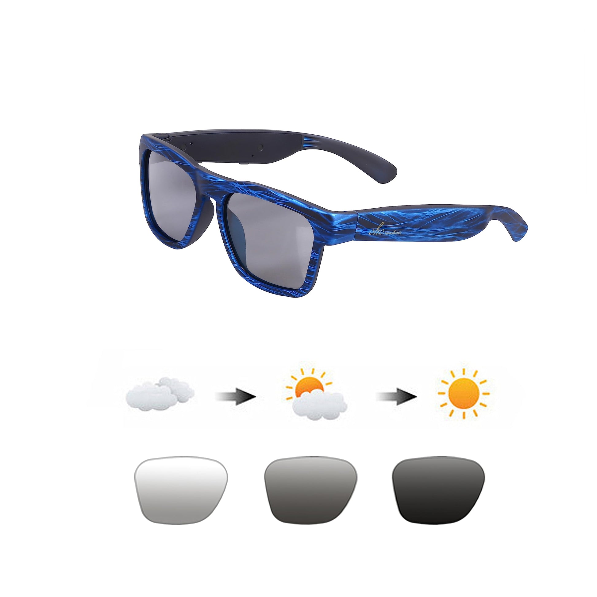 Buy now OhO Smart Glasses, Audio Glasses With Bluetooth Speaker,Reading Glasses With Voice Control and Open Ear,(Men/Women) at indiglob india