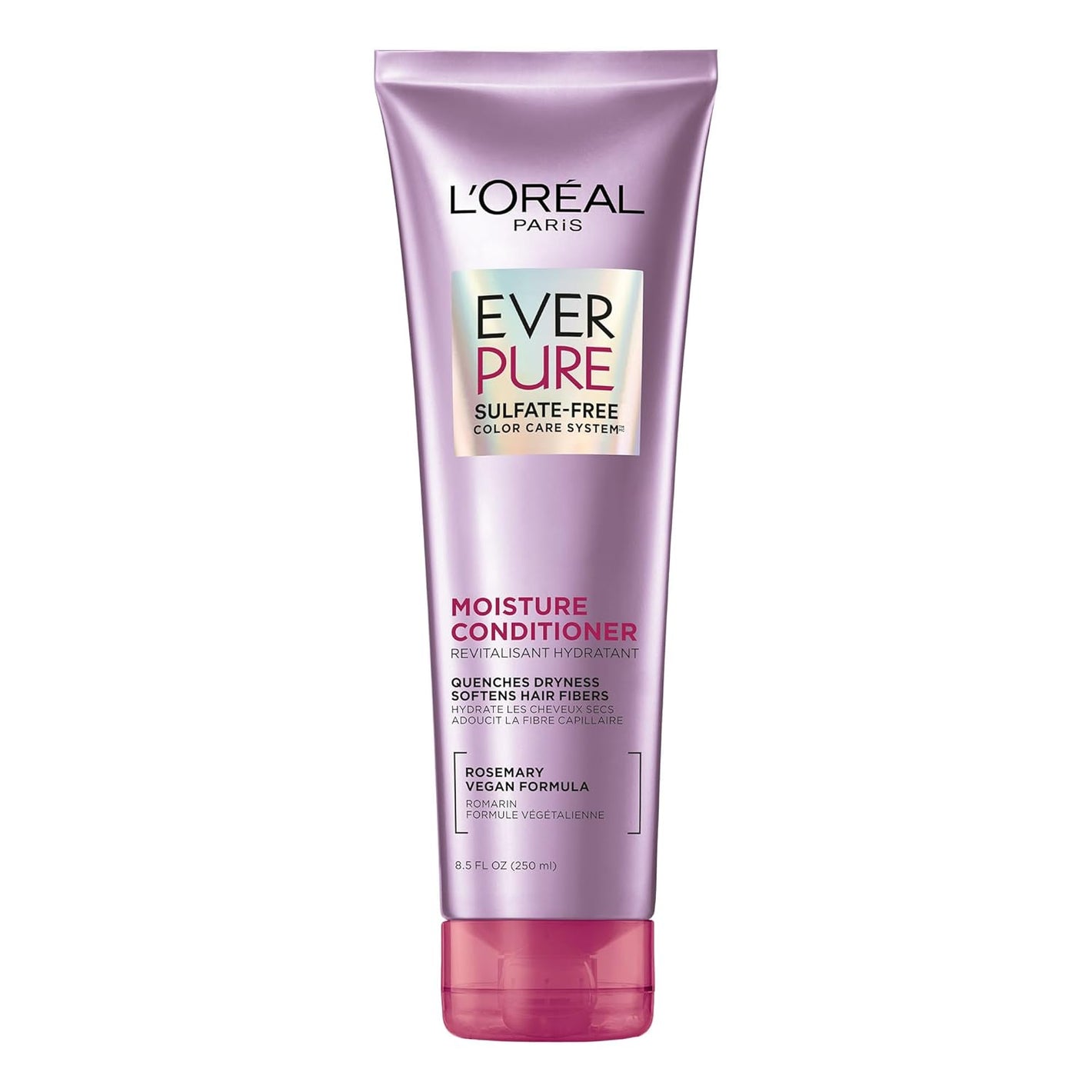 L’Oréal Paris Moisture Sulfate Free Conditioner, Hair Care for Color-Treated Hair with Rosemary Botanicals, EverPure, 8.5 Fl Oz