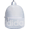 adidas Linear Mini Backpack Small Travel Bag Discontinued, Purple Tint/White, OSFA - Sky Tint/White/Glory Grey