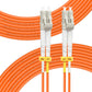 FLYPROFiber- 0.2M OM2 LC to LC Fiber Patch Cable, Length Options: 0.2m-100m, 1GB Duplex 50/125um Multimode Fiber Optic Cable Cord LSZH 0.2Meter(7inch)