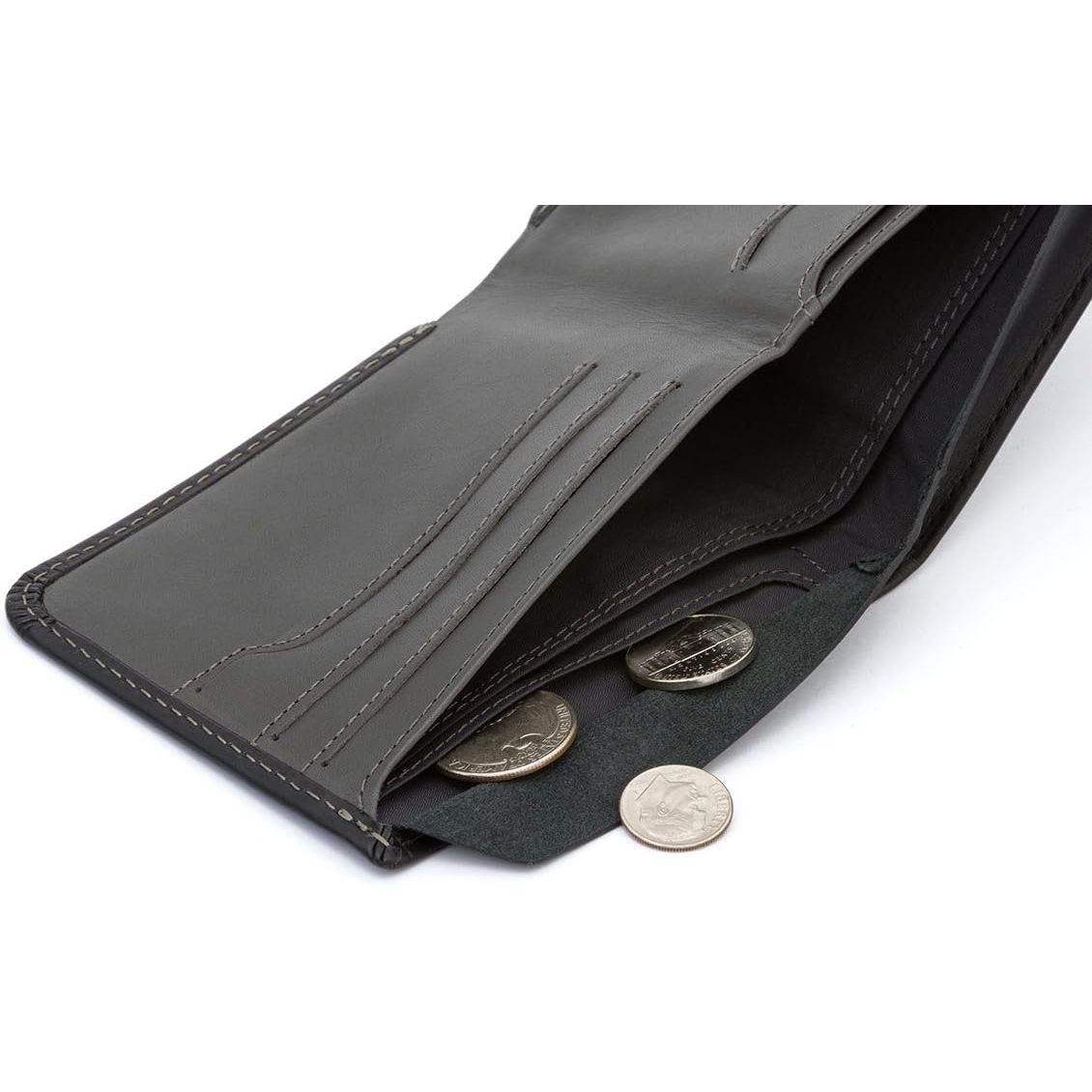 Bellroy Hide & Seek, slim leather wallet, RFID editions available (Max. 12 cards and cash) - Black - My Store