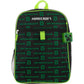 BIOWORLD Boys' Minecraft Creeper Youth 5 Piece Backpack Set, Green, One Size