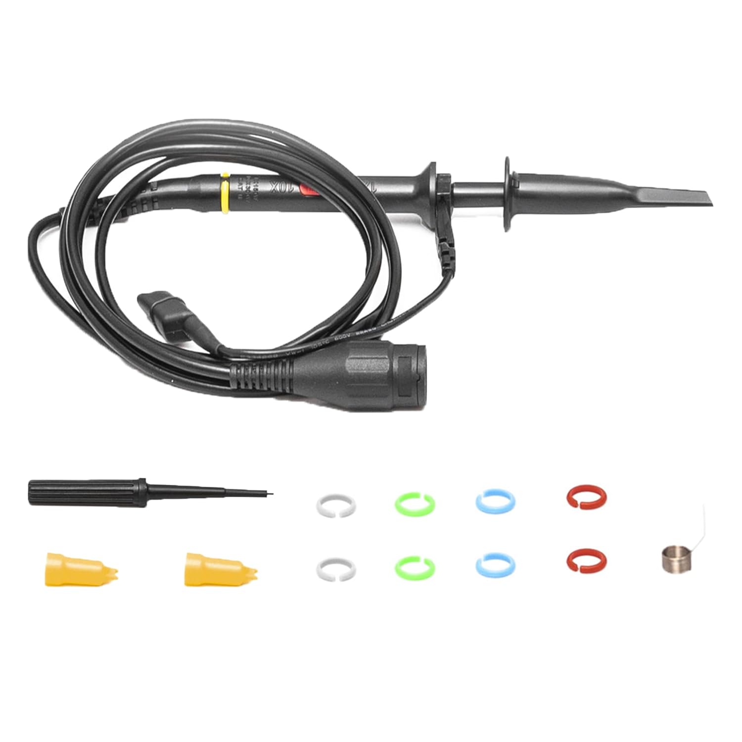 Buy now Hantek PP80B 2pcs Oscilloscope Scope Clip Probe 1x:10x Oscillograph Rapier 80MHz Default at indiglob india