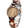 BEWELL Wood Watches for Men Week & Date Quartz Mens Wooden Watch - ZS-Mix-Color Wood