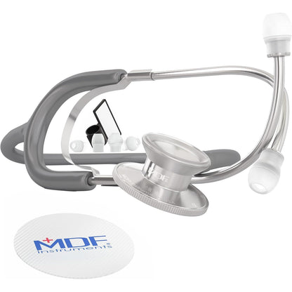 MDF Instruments, Dual Head Lightweight Stethoscope - All Black (MDF747-BO)