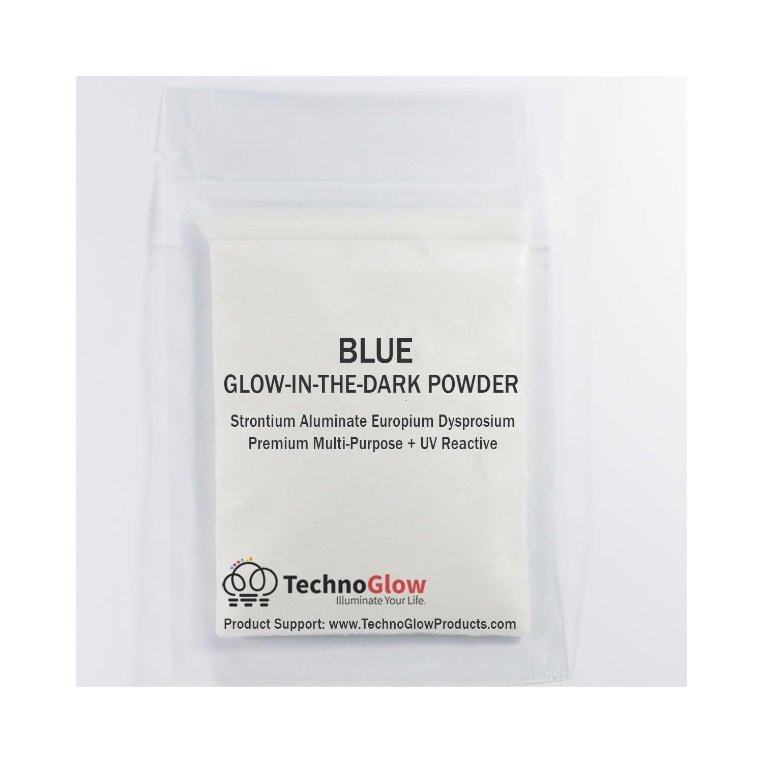 Buy now Glow in the Dark Powder, Natural Blue for Resin, Epoxy, Acrylics, Paint, Slime, Sealers - 50 Grams at indiglob india