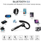 Bluetooth Headset, Wireless Bluetooth Earpiece V5.0 8-10 Hours Talktime Stereo Noise Cancelling Mic, Compatible for iPhone Android Cell Phones Driving/Business/Office (Black)
