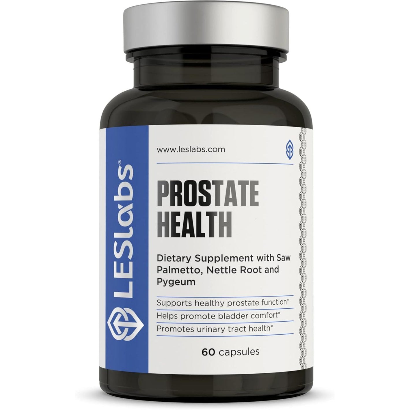 LES Labs Prostate Health – Prostate Support, Urinary Tract Health, Fewer Bathroom Visits & Improved Sleep – Saw Palmetto, Pygeum, Beta Sitosterol & Nettle Root – Non-GMO Supplement – 60 Capsules