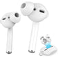 AhaStyle 4 Pairs AirPods Ear Tips Silicone Earbuds Cover [Not Fit in The Charging Case] Compatible with Apple AirPods (2 Pair Large & 2 Pairs Small, White)