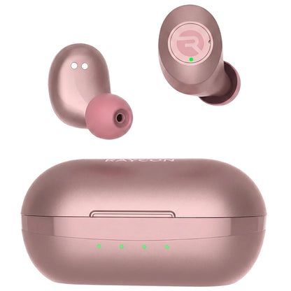 Buy now Raycon Everyday Classic Bluetooth Wireless Earbuds + Microphone with Active Noise Canceling, Sweat & Water-Resistant Earphones, Ear Buds Wireless Bluetooth 32 Hours Playtime (Rose Gold) at indiglob india
