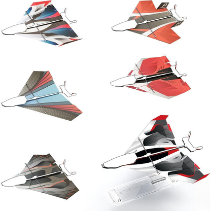12 Paper Airplane Templates for POWERUP 2.0 & 4.0. Color Paper Airplanes Templates and Display Stand for Plane. POWERUP 2.0 or 4.0 is not included