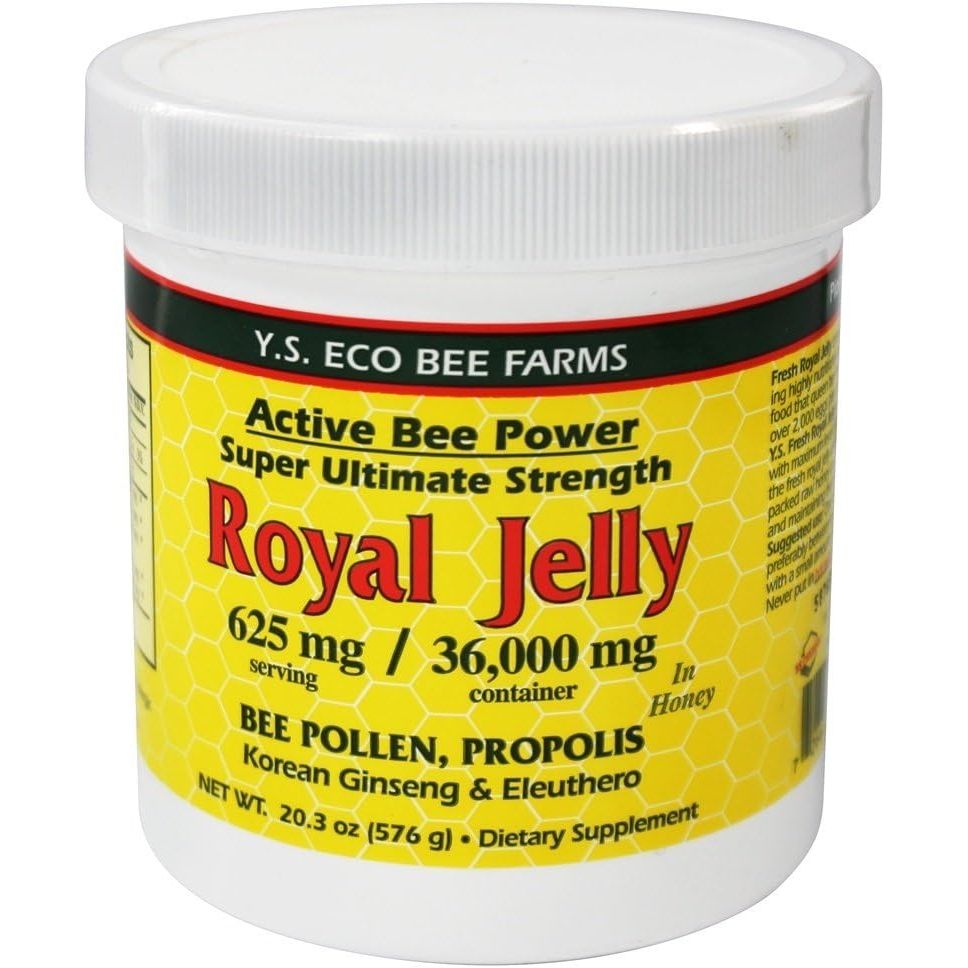 Fresh Royal Jelly + Bee Pollen, Propolis, Ginseng, Honey Mix - 36,000mg Y.S. Org 20.3 oz