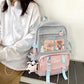 Buy now JQWSVE Kawaii Backpack with Kawaii Pins and Accessories Cute Backpack Aesthetic Backpack Women Lightweight Travel Rucksack at indiglob india