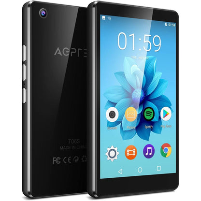 AGPTEK T06S WiFi MP3 Player with Bluetooth and 5MP Camera, 4 inch Touch Screen 16GB MP4 Player Lossless Music Player, Support APPs, Spotify, Browser