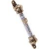 Holy Land Market Crown Mezuzah with Non-Kosher Scroll, 5 in, Gold - Antique Style, Metal Construction - Gold