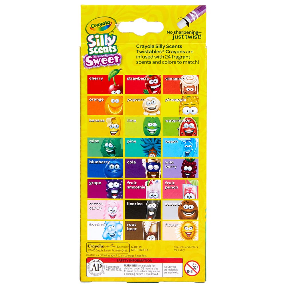Buy now Crayola Silly Scents Twistables Crayons, Sweet Scented Crayons, 24 Count at indiglob india