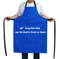 Waterproof Apron for Men and Women, Durable Heavy Duty Extra Long Adjustable Bib Apron for Kitchen Cooking, Dish Washing, Butcher, Dog Grooming, Lab work, Blue