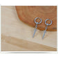 Sword Drop Dangle Small Hoop Earrings for Women Men Stainless Steel Engrave Dagger Halloween Statement Charms Drop Dangling Hoops Cuff Cartilage Wrap Vintage Punk Pray Jewelry