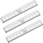 Buy now Under Cabinet Lights OxyLED 3 Pack Motion Sensor Lights Closet Only Battery Operated10 Led Wireless Indoor Motion Activated Cabinet Lights for Kitchen Pantry Stair Cannot Recharge at indiglob india