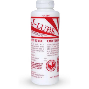 JorVet J-Lube Powder Lubricant | Easy-Mix Formula, Non-Irritating & Mess-Free | 10oz Bottle Makes 6-8 Gallons | Trusted for Veterinary & Obstetrical Use | Safe, Smooth & Easy to Clean | Red White