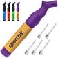 Buy now SPORTBIT Ball Pump for Sports Balls - Push & Pull Inflating System - Hand Pump for All Exercise Balls - Volleyball Pump, Basketball Inflator, Football & Soccer Ball Air Pump - Goes with 5 Needles Set PURPLE & GOLD at indiglob india