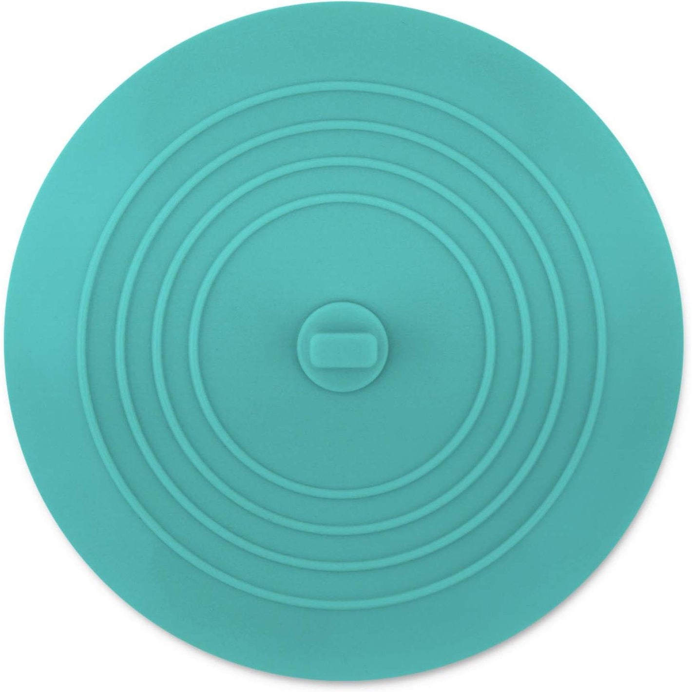 Cuttte Silicone Bathtub Drain Stopper, 6 Inches Large Bath Tub Stoppers, Flat Suction Drain Cover, Bathtub Plug for Kitchen, Bathroom and Laundry (Aqua)