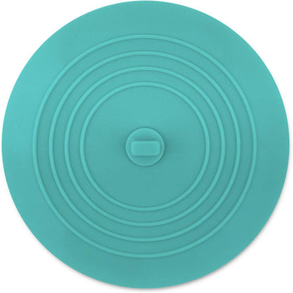 Cuttte Silicone Bathtub Drain Stopper, 6 Inches Large Bath Tub Stoppers, Flat Suction Drain Cover, Bathtub Plug for Kitchen, Bathroom and Laundry (Aqua)