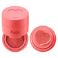 KAJA Blusher - Cheeky Stamp 02 Saucy | Buildable & Blendable Shade with Heart-shaped Applicator, Sunkissed Finish, Travel size, Hygienic, Suitable for Beginners, Portable, Korean Makeup, 0.17 Oz