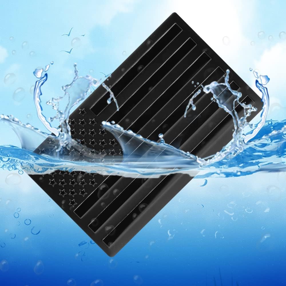 Buy now LYCARESUN 2 PCS Embossed 3D Metal Black American Flag Emblem Sticker, 5"x3"USA Flag Decal for Cars Trucks SUV Laptop Wall (large) at indiglob india