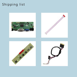 VSDISPLAY VGA DVI LVDs Controller Board 40Pin for 15.6" 1366x768 LP156WH2 LP156WH3 LP156WH4 TL B156XW02 N156B6-L0b LCD Screen