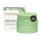 Farmacy Makeup Remover Cleansing Balm - Green Clean Waterproof Makeup Remover + Oil Based Cleanser - Gentle Exfoliating Double Cleanser - Melts From Balm to Milky Lather (100ml)