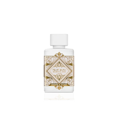 Buy now Lattafa Bade'e Al Oud Honor & Glory - Fruity, Vanilla, Warm Spicy, Woody - Eau de Parfum Long-Lasting Fragrance for Unisex, 3.40 Ounce / 100 ml | Unisex at indiglob india