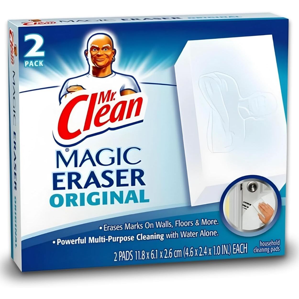 Mr Clean Erase and Renew Magic Eraser, Original, 2 Count