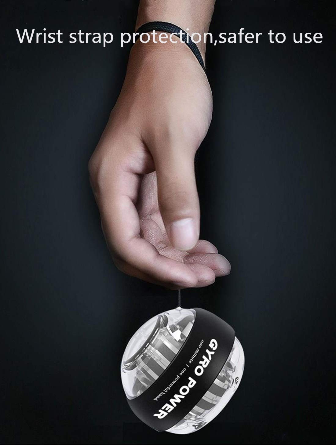Buy now Self-Starting Wrist Gyro Ball, Wrist Strengthening Device, Hand Enhancer, Forearm Exerciser, Used to Strengthen Arms, Fingers, Wrist Bones and Muscles at indiglob india