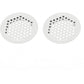 50Pcs Air Vents 53mm Circular Soffit Vent Stainless Steel Round Vent Mesh Hole Louver for Kitchen Bathroom Cabinet Wardrobe (White)
