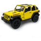 KiNSMART - Jeep Wrangler Rubicon Off Road 4x4 5 inch 1:34 Scale Die Cast Model Replica Toy Car (Blue Hardtop)