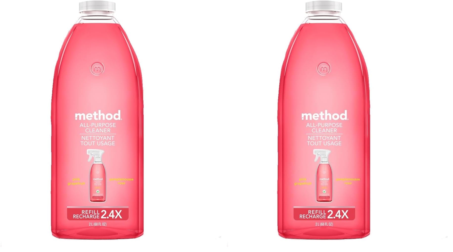 Buy now Method All-Purpose Cleaner, Pink Grapefruit, Perfect for Most Counters, Tiles, Stone, and More, 28 oz spray bottle at indiglob india