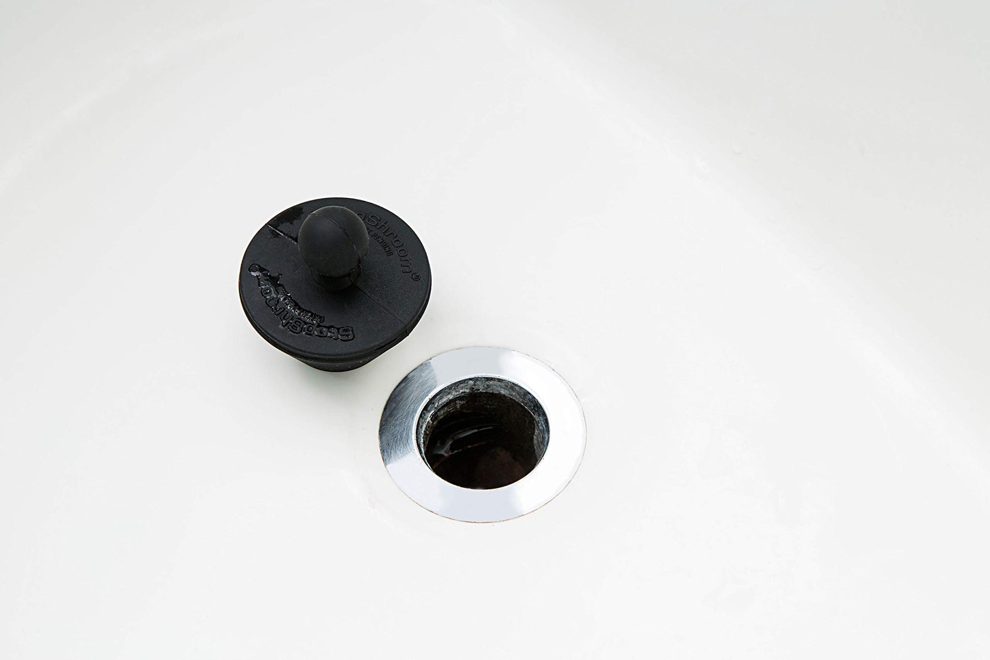 Buy now StopShroom Tub 2 Pack Universal Stopper for Bathtub and Bathroom Sink Drains, Black Plug 2pk, 2 Count at indiglob india