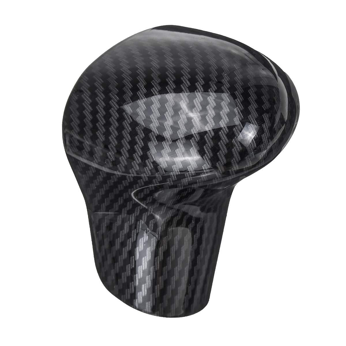 Buy now Suitable for Audi Shift knob Cover Shell Interior Modification (ABS Carbon Fiber Plaid) (B) at indiglob india