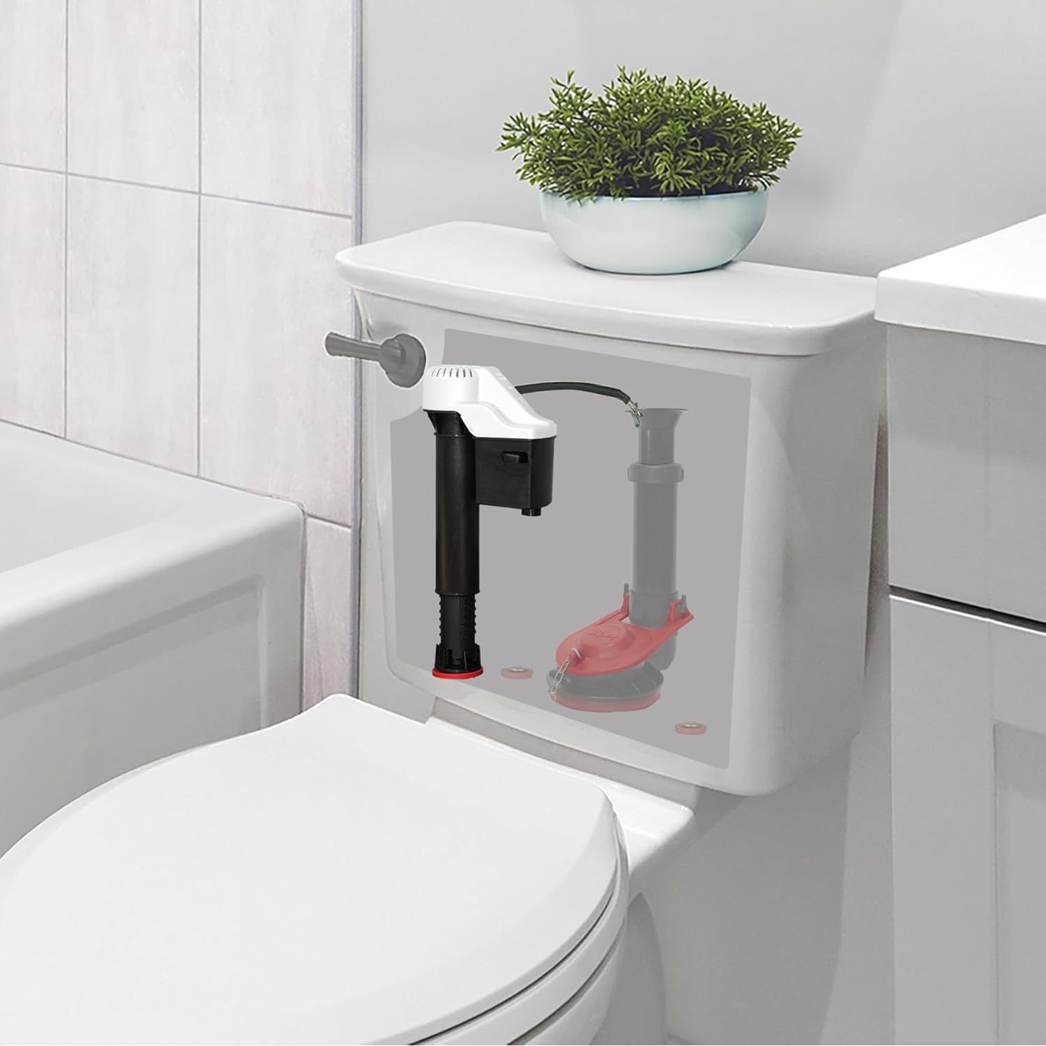 Buy now Korky QuietFILL Toilet Fill Valve - Universal Fits 99% of Toilets - Easy Height Adjust for Fast Install, 528 at indiglob india