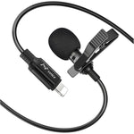 Buy now PoP voice Microphone Professional for iPhone Lavalier Lapel Omnidirectional Microphone for iPad, iPod, Condenser Mic for iPhone Audio & Video Recording, YouTube, Interview, Podcast, Vlogging(6.6 Feet) at indiglob india