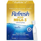 Buy now Refresh Optive Mega-3 Lubricant Eye Drops For Dry Eyes, Preservative-Free, 0.01 Fl Oz Single-Use Containers, 30 Count Optive Mega-3 30 Count (Pack of 1) at indiglob india