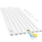 Buy now Yecaye Cord Hider, 113in One-Cord Cable Concealer, Cord Covers for Wires on Wall, Easy Install Cable Management Kit for 2 Small Wires, Cables Raceway Home Office, W0.59in H0.4in, White Medium White at indiglob india