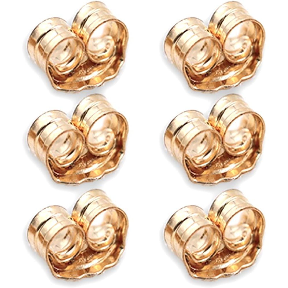 Buy now COOLJOY 14K Gold Earring Backs Ear Locking 6 Piece for Stud Ear Rings 3 Pairs at indiglob india