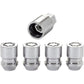 McGard 24157 Chrome Wheel Lock Set, Cone Seat, M12x1.5 Thread, 13/16 Key Hex