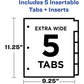 Avery® Big Tab™ Insertable Plastic Dividers, Double Pocket, Multicolor, 5-Tab