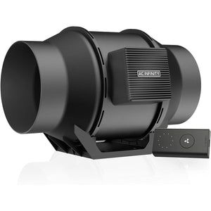 AC Infinity CLOUDLINE A6, Quiet 6” Inline Duct Fan with Speed Controller, EC Motor - Ventilation Exhaust Fan for Heating Cooling Booster, Grow Tents, Hydroponics