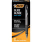 BIC Glide Bold Black Ballpoint Pens, Bold Point (1.6mm), 12-Count Pack, Retractable Ballpoint Pens With Comfortable Full Grip
