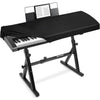 Explore Land Stretchy 88 Keys Piano Keyboard Dust Cover with Music Stand Opening for Digital Electronic Piano (Music) - Black